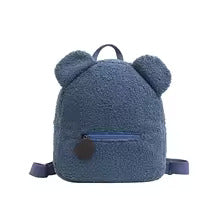 Teddybear ear fluffy personalised bag with Name