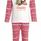 Winnie the Pooh  Personalised Red Christmas Print Pyjamas