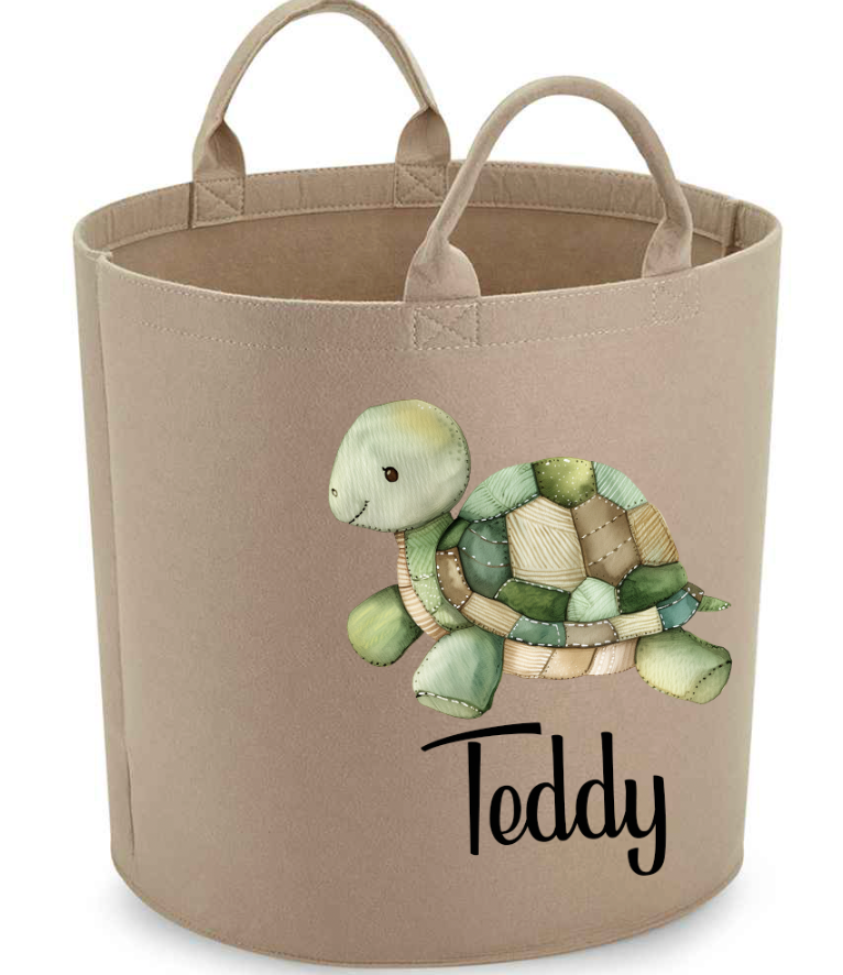 Turtle Personalised Toy/Laundry Basket