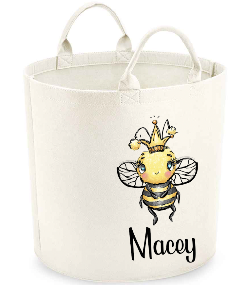 Bee Personalised Toy/Laundry Basket