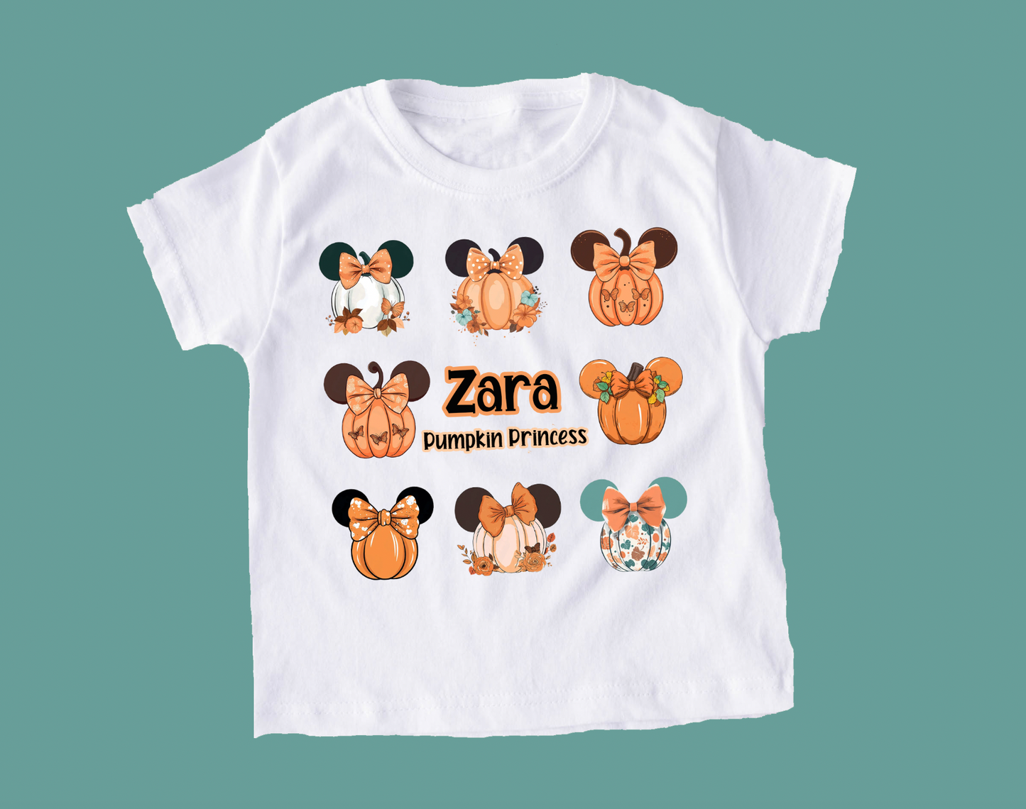 Pumpkin Princess Halloween Personalised T-shirt