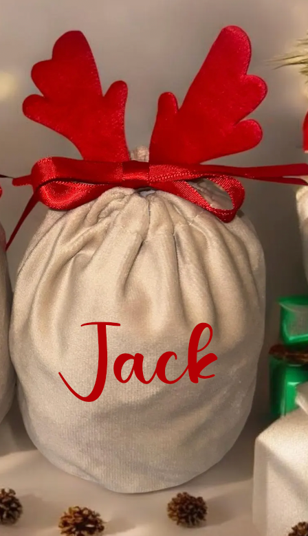 Reindeer food personalised snack bag