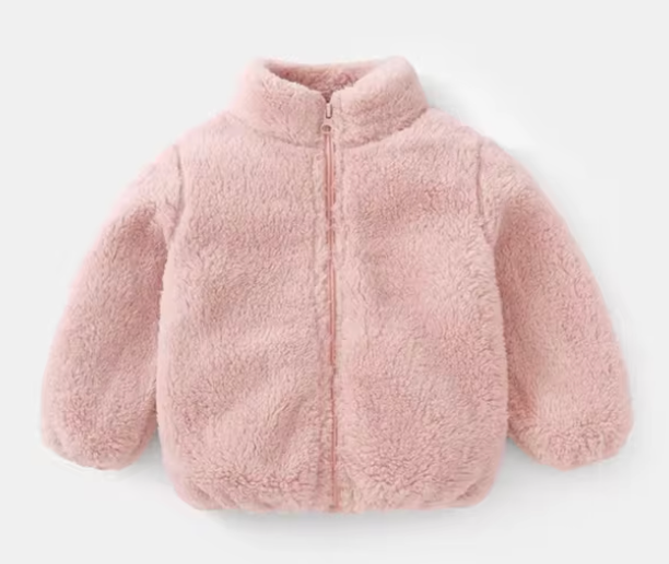 Fleece kids personalised zip up jacket