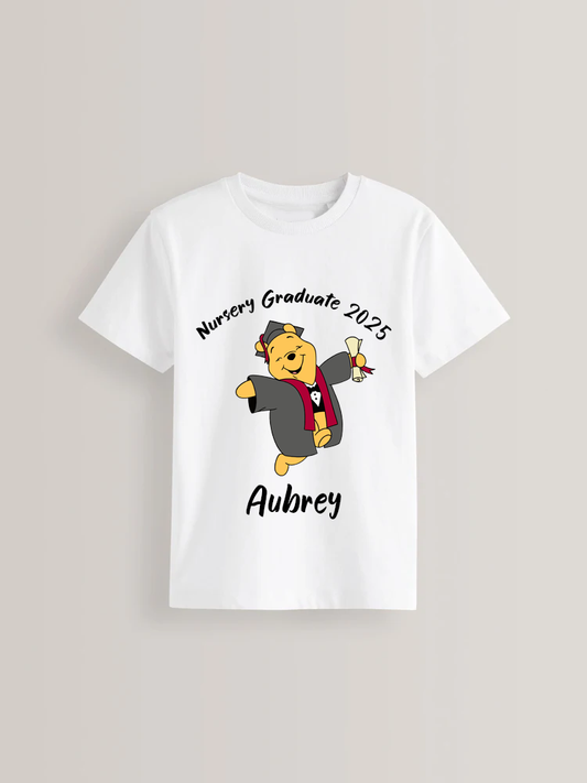 Winnie the Pooh Nursery Graduate personalised kids t-shirt