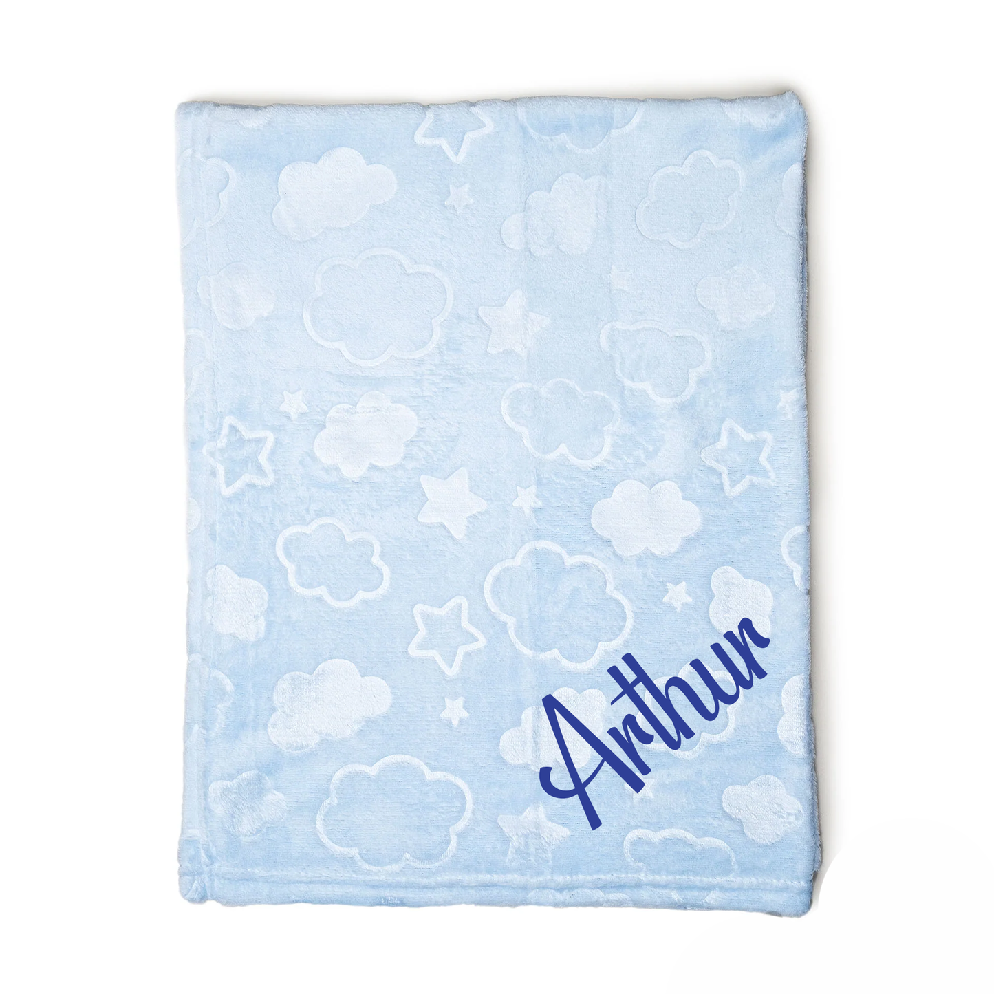 Blue Clouds Personalised Blanket