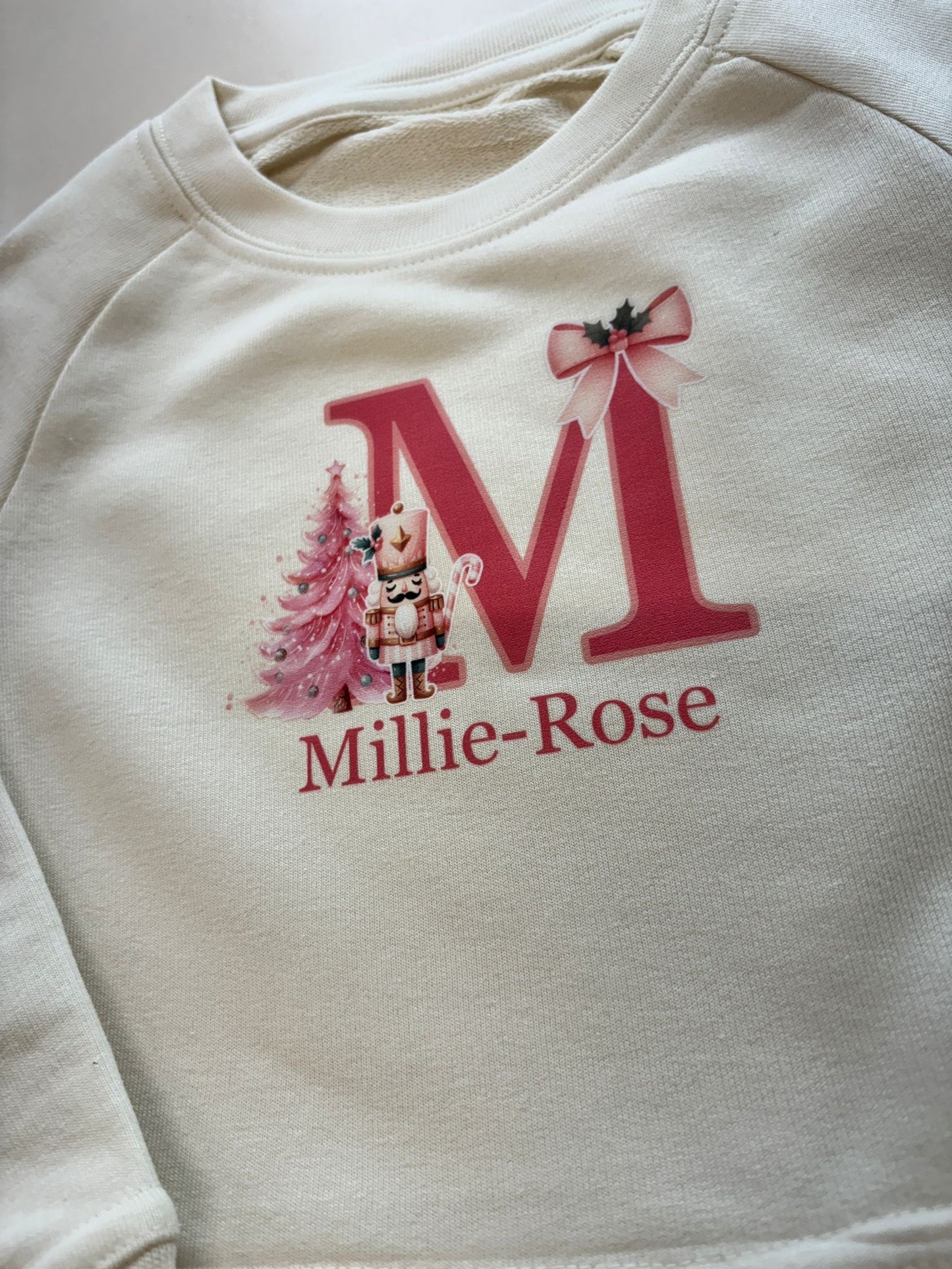 Christmas Initial Kids personalised sweater