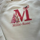 Christmas initial personalised kids raglan dress