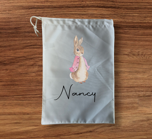 Flopsy Bunny Personalised Storage bag medium size
