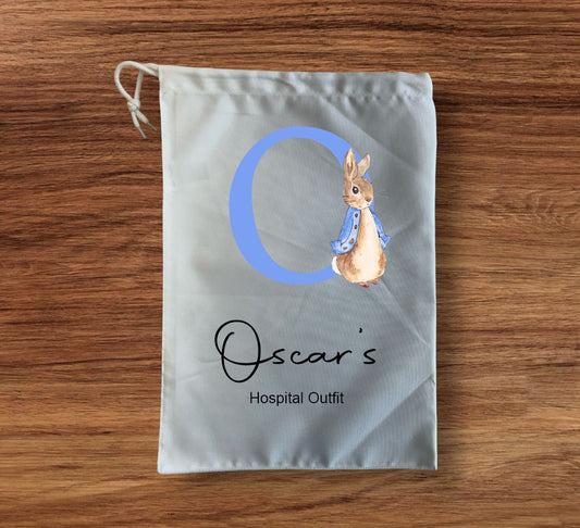 Peter Rabbit Initial Personalised Storage bag medium size