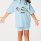 D4 Kids Personalised Cycle short summer t-shirt set