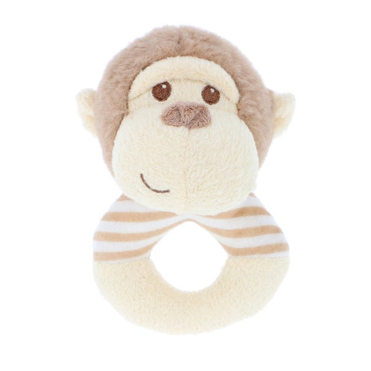 14CM KEELECO MARCEL MONKEY RING RATTLE (100% RECYCLED)