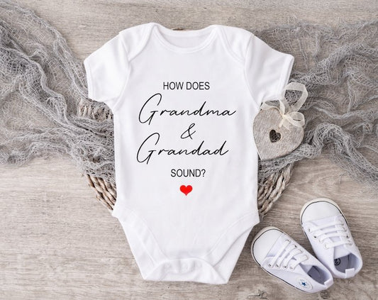 Baby Announcement - How Does Grandma & Grandad Sound?