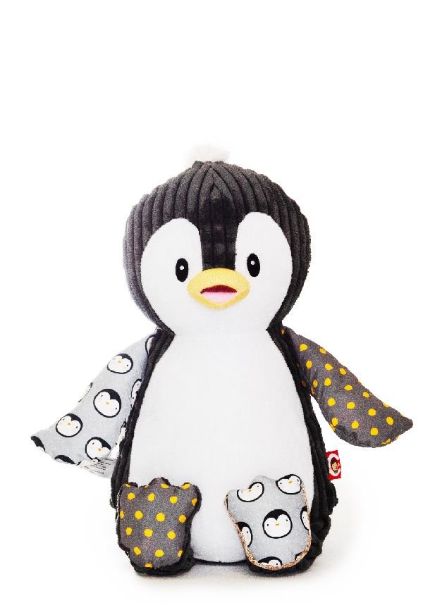 BINGLE Baby Sensory Penguin Personalised Teddy