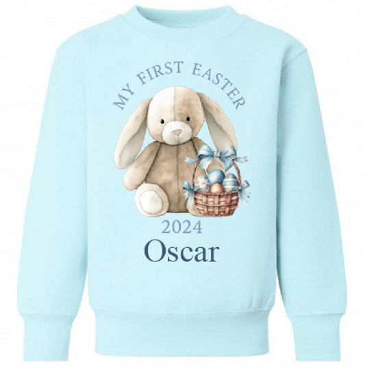 Blue My First Easter Personalised Kids Jumper - Various Colours