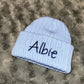 Blue Ribbed Hat - First Size