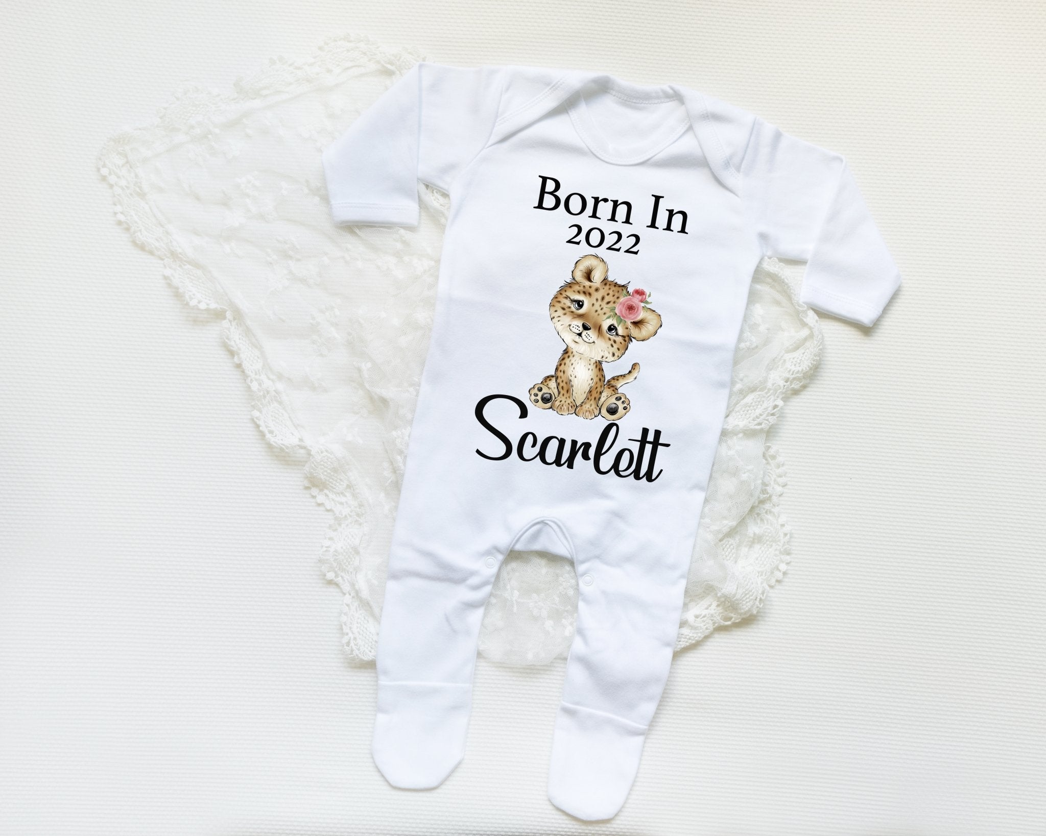 Personalised born in 2020 sales sleepsuit