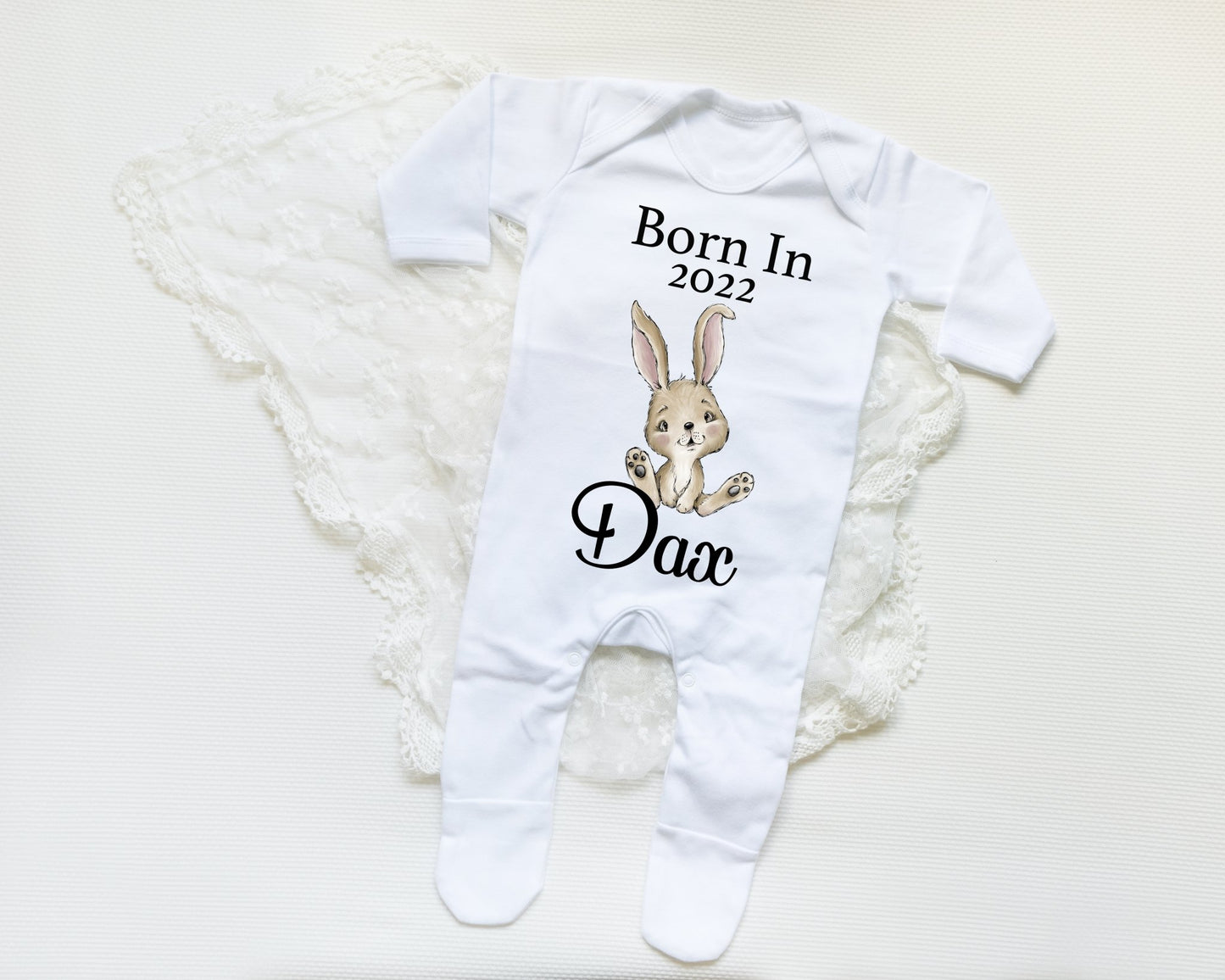Born In 2022 Rabbit Boy - Sleepsuit