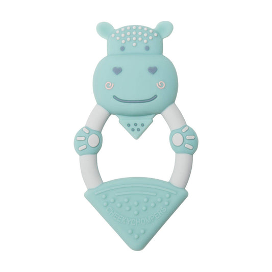 Chewy the Hippo Teether by Cheeky Chompers
