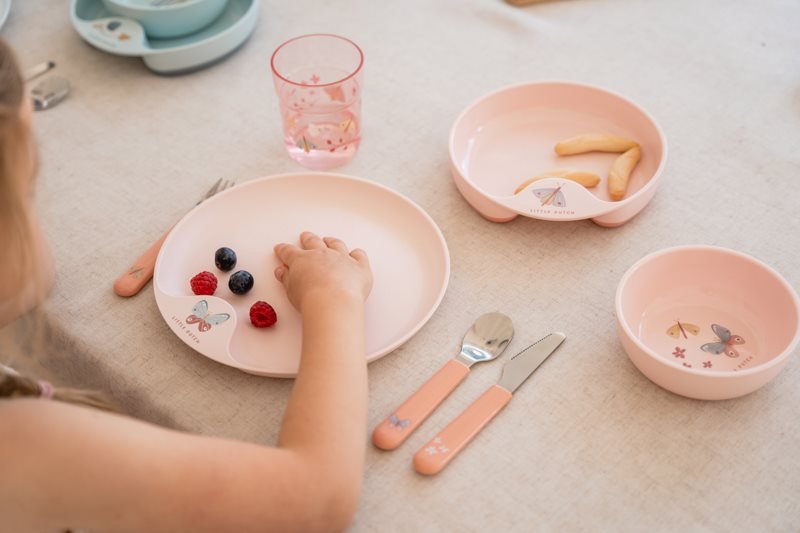 Children's cutlery set Flowers & Butterflies by Little Dutch