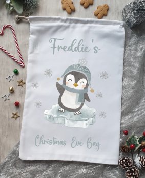 Christmas Eve Personalised Christmas Sack - Design 4