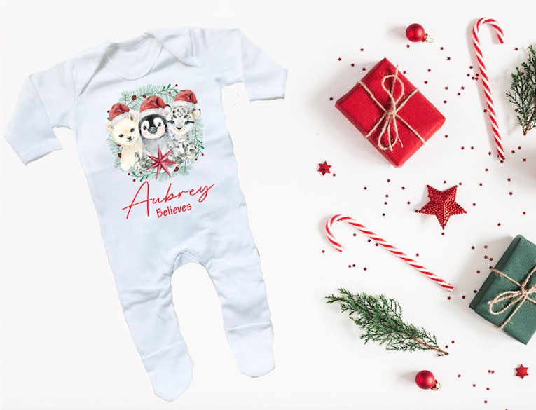 Christmas Sleepsuit - Trio