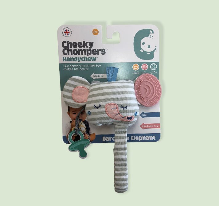 Darcy the Elephant Handychew by Cheeky Chompers