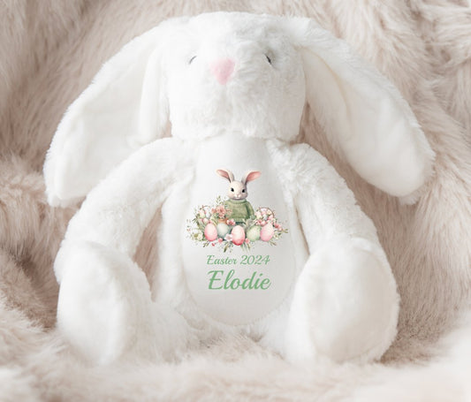 Easter Design 3 personalised Easter bunny teddy