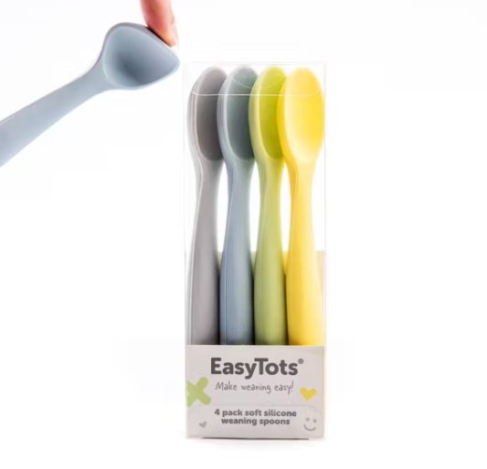 Easytots Silicone Soft Tip Bendable Weaning Spoons (4pk)