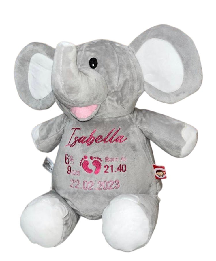 Ellie The Elephant Personalised Teddy