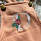 Floral initial personalised dungaree Dress - various colours