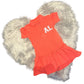 Girls Personalised Polo Dress with Initials - Various Colours