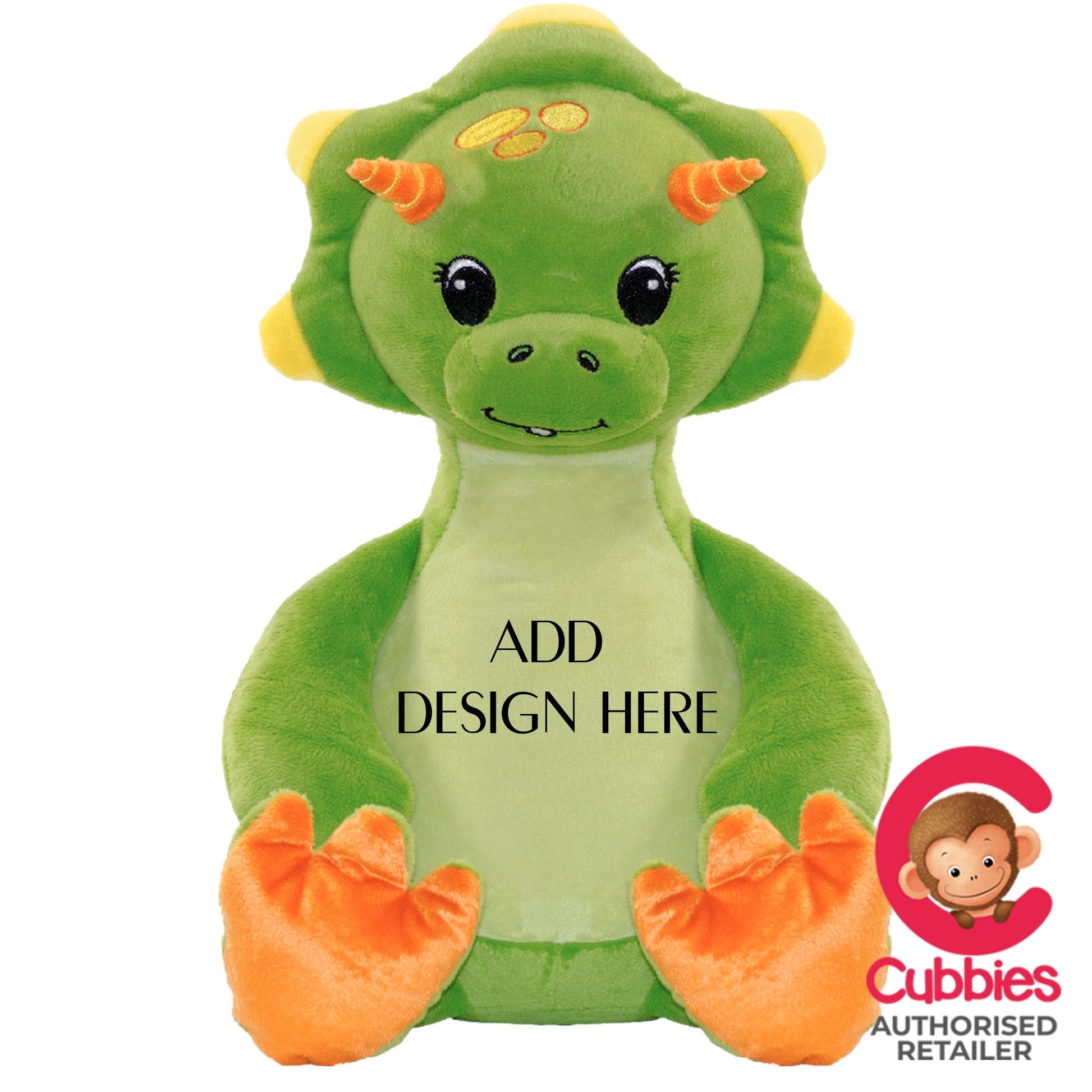 Green Dinosaur Personalised Teddy