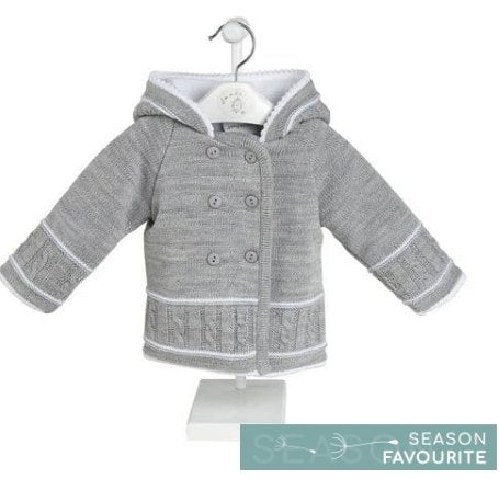 Grey knitted Baby Jacket