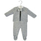 Grey Pom Pom Knitted Set