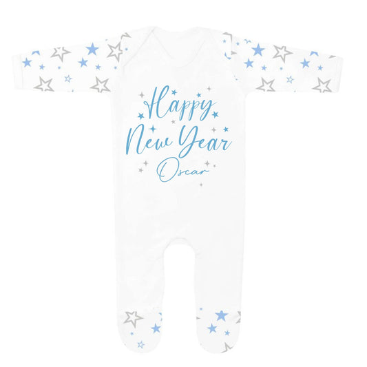 Happy New Year... Blue Star Baby Grow