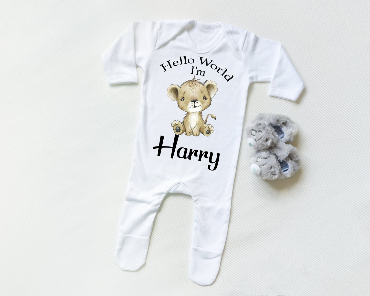 Hello World Lion Boy - Sleepsuit