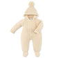 Hooded Knitted Pramsuit Taupe