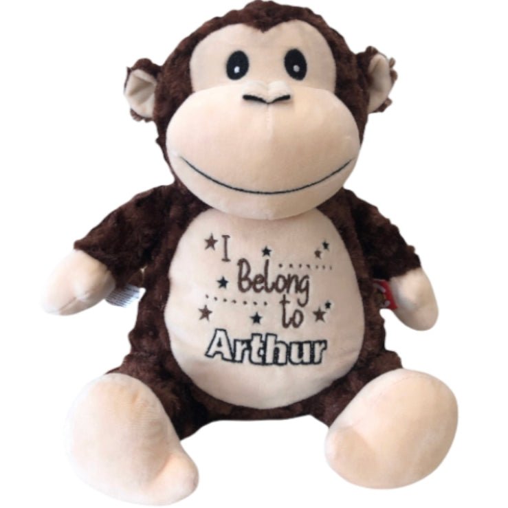 Huggles Original Monkey Personalised Teddy