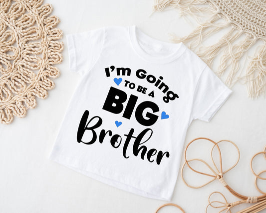 Im Going to be a Big Brother Hearts T-Shirt