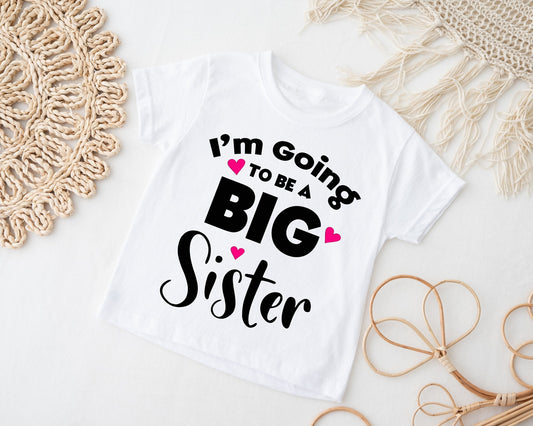Im Going to be a Big Sister Hearts T-Shirt