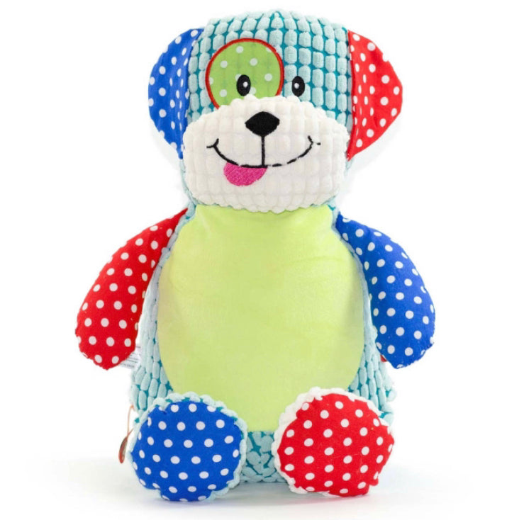 BARKLEY BONE Harlequin Dog Personalised Teddy