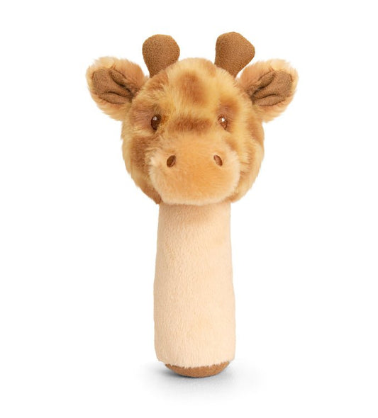 KEEL ECO CUDDLE GIRAFFE STICK RATTLE (100% RECYCLED)