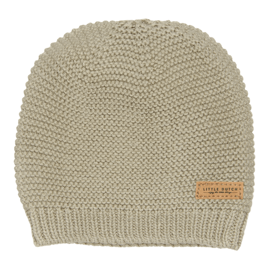 Little Dutch Knitted baby cap Olive