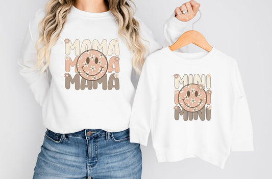 Matching Mini & Mama Mummy Personalised Jumpers boy mama - Various Colours