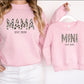 Matching Mini & Mama Mummy Personalised Jumpers Leopard - Various Colours