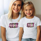 Matching Mini & Mama Mummy Personalised T-Shirts Design 3 - Various Colours
