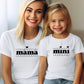 Matching Mini & Mama Mummy Personalised T-Shirts Mama heart - Various Colours