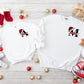 Matching Mini & Mummy Personalised Christmas Jumpers Split Initial - Various Colours