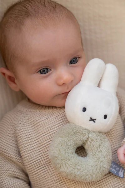 Miffy Rattle Fluffy - Green by Little Dutch