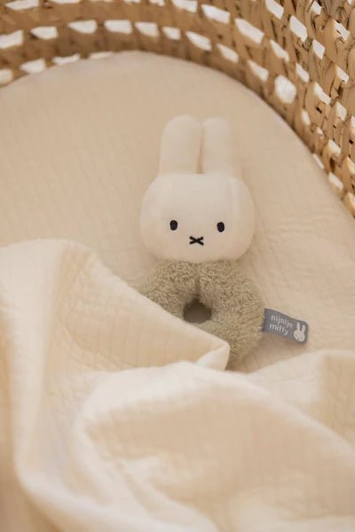 Miffy Rattle Fluffy - Green by Little Dutch